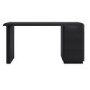 Black Modern Office Desk with Drawers - Banks 