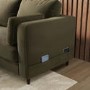 4 Seater Pull-Out Corner Sofa Bed with Storage in Olive Green Velvet - Boe