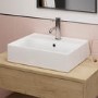 White Rectangular Countertop Basin 497mm - Bowen