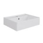 White Rectangular Countertop Basin 497mm - Bowen