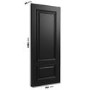 Internal Black 2-Panel FD30 Fire Door - 1981 x 762 x 44mm - Nelson - XL Joinery