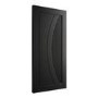 Internal Black Door with Reeded Panel - Pre-Finished - 1981 x 686 x 35mm - Salerno - XL Joinery