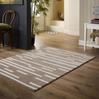 Abstract Beige and Cream Rug - 170 x 120 cm - Origins