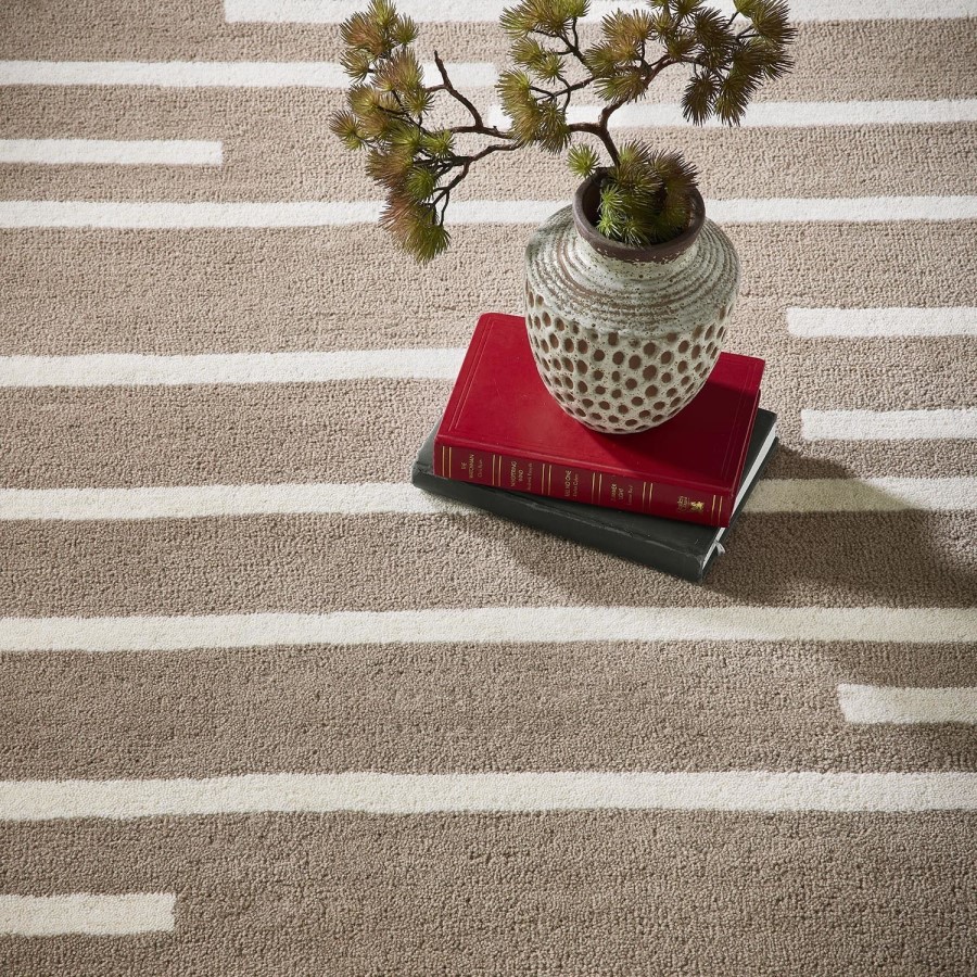 Abstract Beige and Cream Rug - 170 x 120 cm - Origins