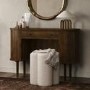 Dark Oak Dressing Table with Drawer and Cupboards - Breuer