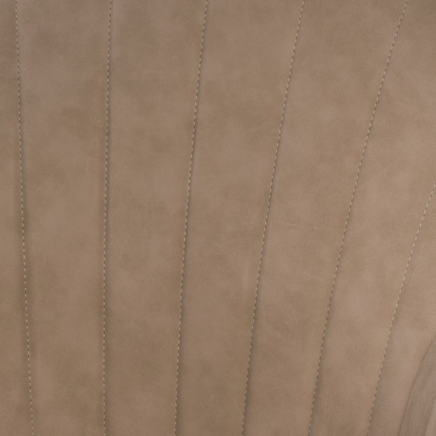 Set of 2 Beige Faux Leather Dining Chairs - Logan