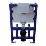 Wall Hung Rimless Toilet with Soft Close Seat, Gunmetal Pneumatic Flush Plate, 820mm Frame & Cistern – Roma