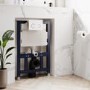 820mm Wall Hung Toilet Frame & White Glass Sensor Dual Flush Plate with Concealed Cistern - Purificare