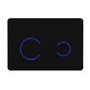 Wall Hung Rimless Toilet with Soft Close Seat, Black Glass Sensor Flush Plate, 1168mm Frame & Cistern – Roma