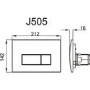 Fluted Wall Hung Rimless Toilet with Soft Close Seat, Chrome Pneumatic Flush Plate, 820mm Frame & Cistern – Oregon