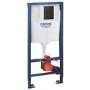 Wall Hung Smart Bidet Japanese Toilet & Grohe Frame Cistern and Black Flush Plate - Purificare