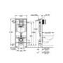 Wall Hung Smart Bidet Japanese Toilet & Grohe Frame Cistern and Black Flush Plate - Purificare