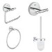 Grohe BauCosmopolitan 4 Piece Chrome Bathroom Accessory Set