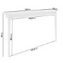 Large & Narrow White Radiator Cover - 150cm - Ava