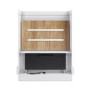 Self Build Media Wall with 3-Sided Electric Fireplace with 50inch Fire - AmberGlo