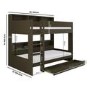 Green Bunk Bed with Storage Shelves and Drawer - Aire