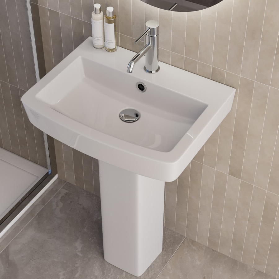 Close Coupled Toilet and Basin Suite - Albi