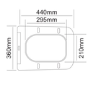 Wall Hung Rimless Toilet with Tornado Flush and Soft Close Seat - Albi