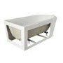 Freestanding Single Ended Right Hand Fluted Corner Bath 1650 x 800mm With Brushed Brass Bath Screen - Amaro