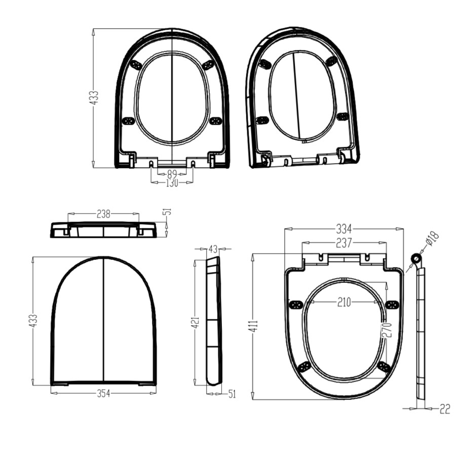Chrome Freestanding Left Hand Shower Bath Suite with Toilet and Basin - Amaro