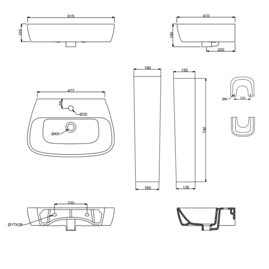 Black Freestanding Left Hand Shower Bath Suite with Toilet and Basin - Amaro