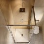 900x900mm Chrome In-Fold Sliding Shower Enclosure 6mm Glass and Shower Tray - Apollo