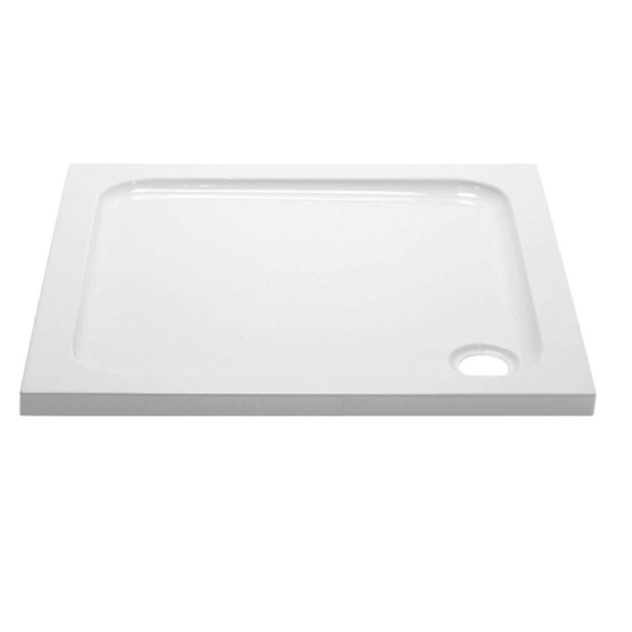 800x800mm Black In-fold Sliding Shower Enclosure 6mm Glass and Shower Tray - Apollo
