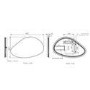Pebble Backlit Wall Mirror with Battery Operated Lights 50 x 80cm - Apollo