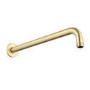Brushed Brass 2 Outlet Wall Mounted Thermostatic Mixer Shower Set with Hand Shower and Slide Rail Kit - Arissa