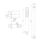 Brushed Brass Triple Outlet Wall Mounted Thermostatic Mixer Shower Set With Hand Shower and Bath Filler Spout - Arissa