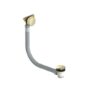 Brushed Brass 2 Outlet Thermostatic Mixer Shower Set with Overflow Bath Filler and Integrated Hand Shower - Arissa
