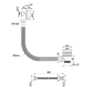 Brushed Brass 2 Outlet Thermostatic Mixer Shower Set with Overflow Bath Filler and Integrated Hand Shower - Arissa