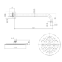 Brushed Bronze 2 Outlet Wall Mounted Thermostatic Mixer Shower Set with Integrated Hand Shower - Arissa