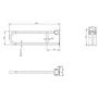 Chrome Bathroom Grab Rails Set of 6 - Arissa