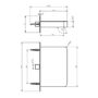 Chrome 3 Outlet Wall Mounted Thermostatic Mixer Shower Set With Hand Shower and Waterfall Bath Filler Spout - Arissa