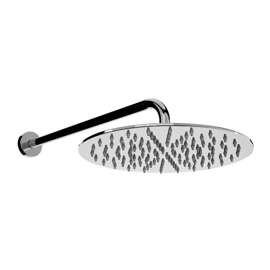 Chrome 3 Outlet Wall Mounted Thermostatic Mixer Shower Set With Hand Shower and Waterfall Bath Filler Spout - Arissa