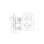 Chrome Dual Outlet Ceiling Mounted Mixer Shower Set With Hand Shower - Arissa