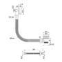 Matt Black 1 Outlet Concealed Thermostatic Duel Control Shower Valve And Overflow Bath Filler - Arissa