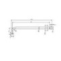 Black 2 Outlet Thermostatic Mixer Shower Set With 250mm Wall Mounted Shower Head and Hand Shower - Arissa