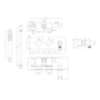 Black 2 Outlet Concealed Thermostatic Shower Valve with Hand Shower - Arissa