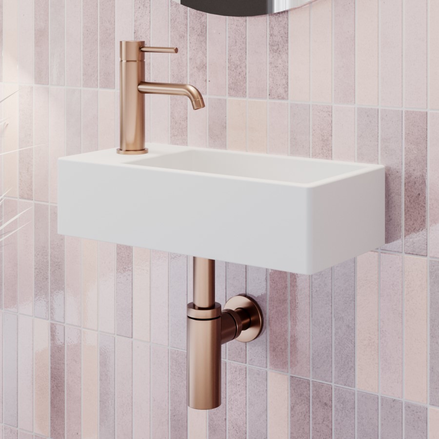 Satin Bronze Round Basin Bottle Trap - Arissa