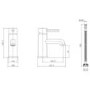 Brushed Bronze Shower & Basin Mixer Tap Set - Arissa