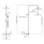 Brushed Bronze Shower & Basin Mixer Tap Set - Arissa