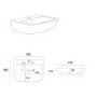 450mm Full Pedestal Cloakroom Basin with 1 Tap Hole - Atlanta