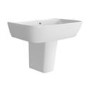 600mm Semi Pedestal Basin with 1 Tap Hole - Atlanta