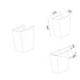 600mm Semi Pedestal Basin with 1 Tap Hole - Atlanta
