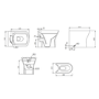 Back to Wall Rimless Toilet with Soft Close Seat - Austin