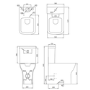 Close Coupled Rimless Closed Back Comfort Height Toilet with Soft Close Seat - Austin
