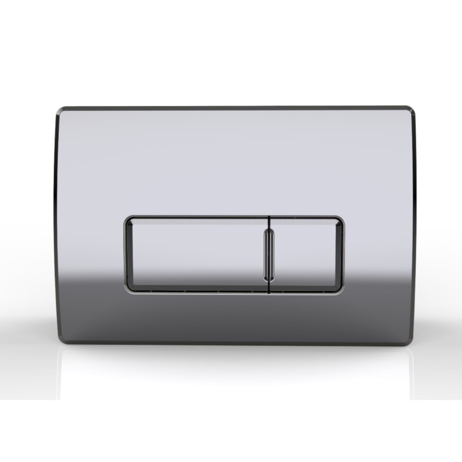 Wall Hung Rimless Toilet with Soft Close Seat, Chrome Pneumatic Flush Plate, 820mm Frame & Cistern – Roma