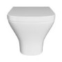 Wall Hung Rimless Toilet with Soft Close Seat, Brushed Bronze Pneumatic Flush Plate, 820mm Frame & Cistern - Austin